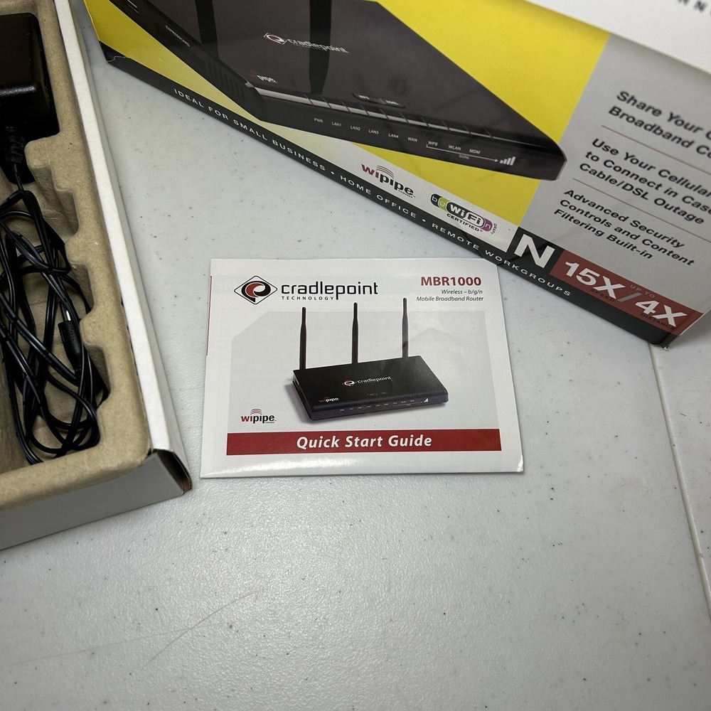 Cradlepoint MBR1000 3G/4G Mobile Broadband Router Cellular-Ready WiFi N‎ - Picture 3 of 8